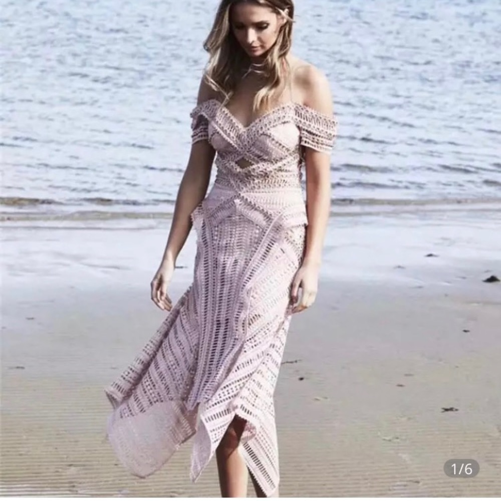Pink Lace Dress size Medium